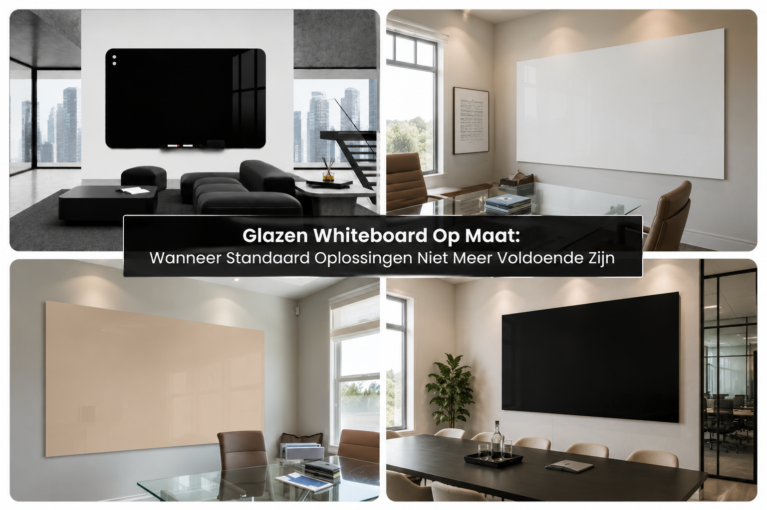 Glazen Whiteboard Op Maat