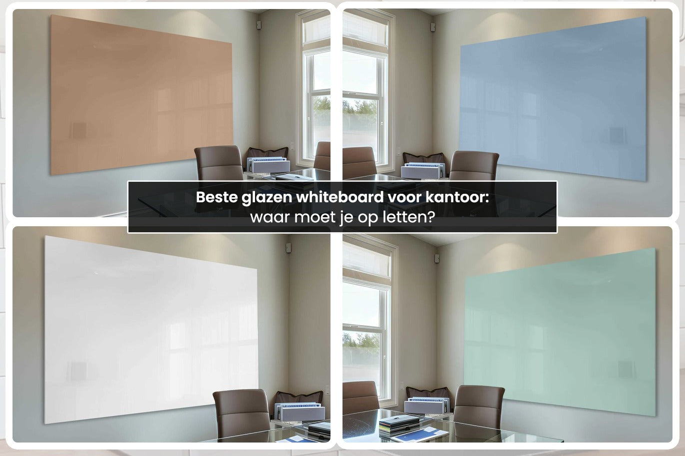  glazen whiteboard voor kantoor