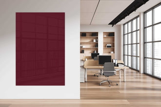 Whiteboard Glas Maroon Depth