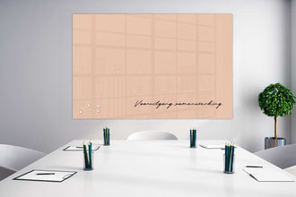 Whiteboard Glas Nougat Creme