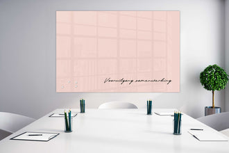 Whiteboard Glas Soft Rose