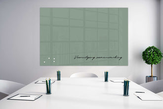 Whiteboard Glas Olive Velvet