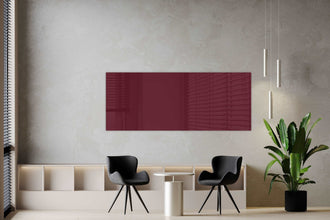 Whiteboard Glas Maroon Depth