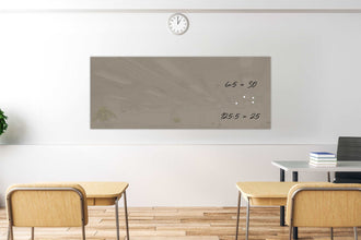 Whiteboard Glas Taupet Truffle