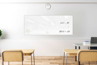 Whiteboard Glas Pearl White