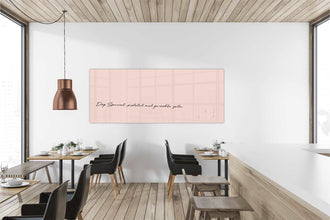 Whiteboard Glas Soft Rose