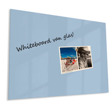 Glazen Whiteboard - Sky Blue