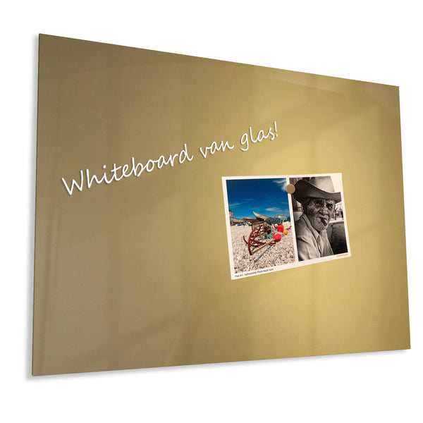 Glazen Whiteboard - Gold