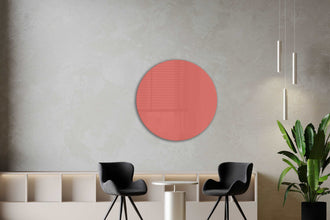 Whiteboard Glas Rond Peach Silk