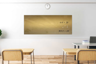 Whiteboard Glas Gold