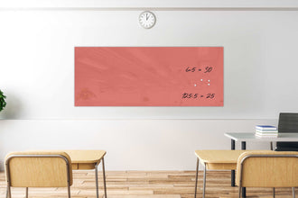 Whiteboard Glas Peach Silk