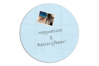 Whiteboard Glas Rond - Ice Crystal