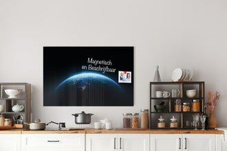 Whiteboard van glas – Magneetbord - Planeet aarde