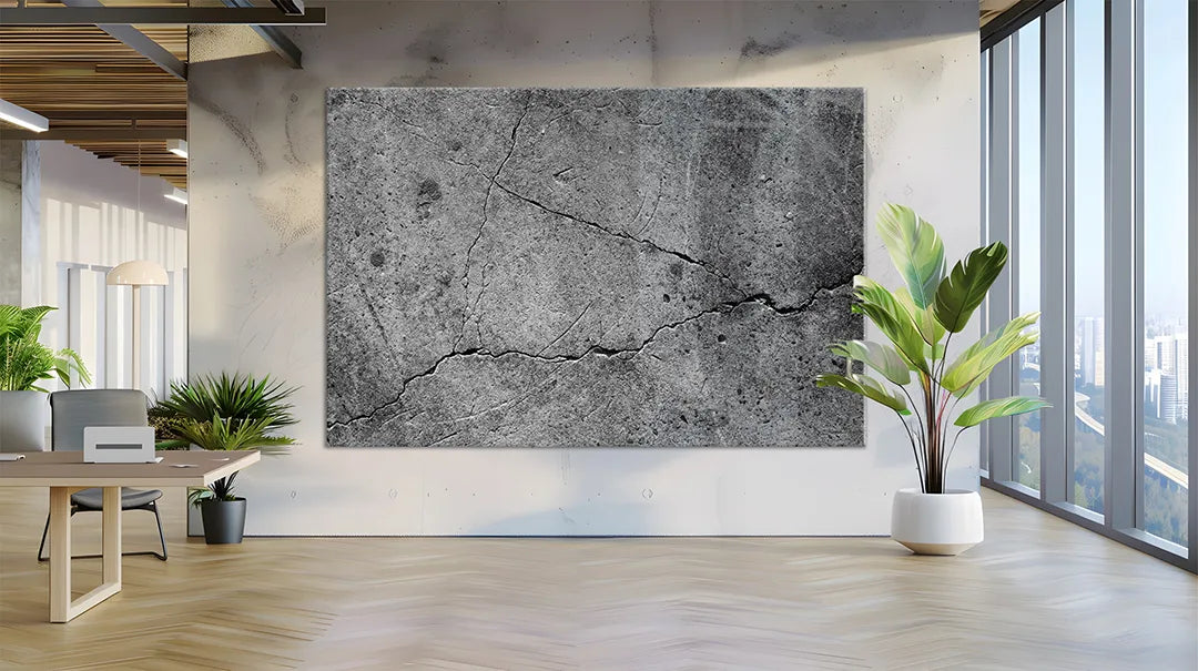 Whiteboard van glas - Magneetbord - Beton