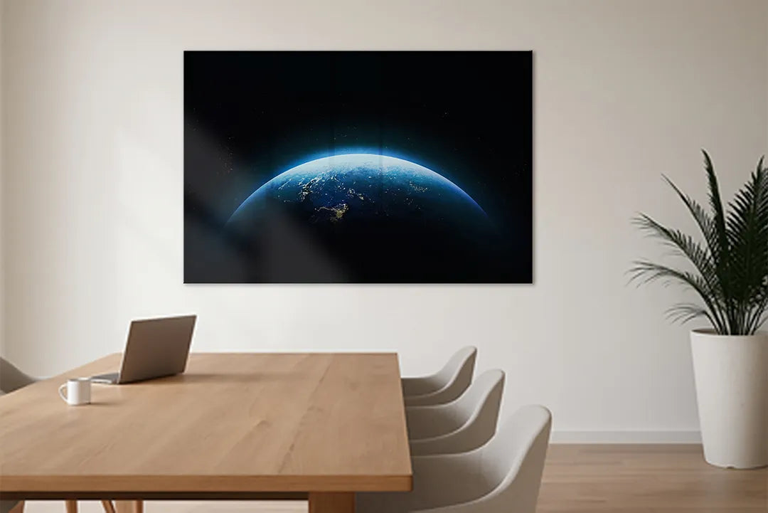 Whiteboard van glas - Magneetbord - Planeet aarde