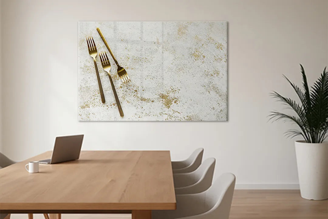 whiteboard-glas-magneetbord-gouden-vorken