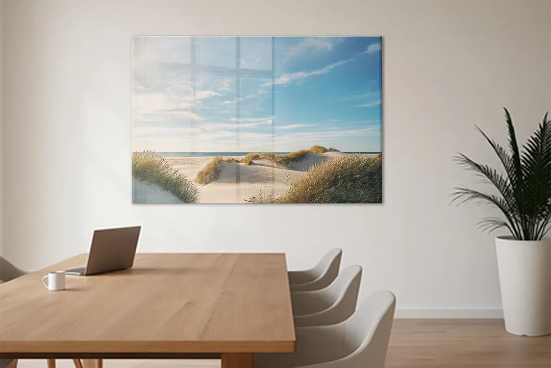 Glazen Whiteboard Strand – Magnetisch Design Glasbord