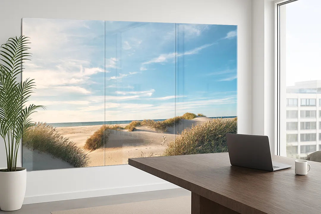 Glazen Whiteboard - Magneetbord - Krasvrij - Strand