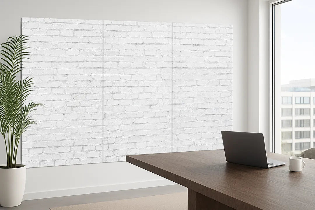 Whiteboard van glas - Magneetbord - Witte stenen