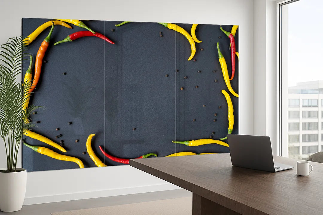 Whiteboard van glas -Magneetbord - Pepers