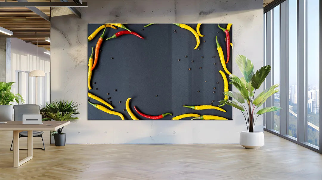Whiteboard van glas -Magneetbord - Pepers