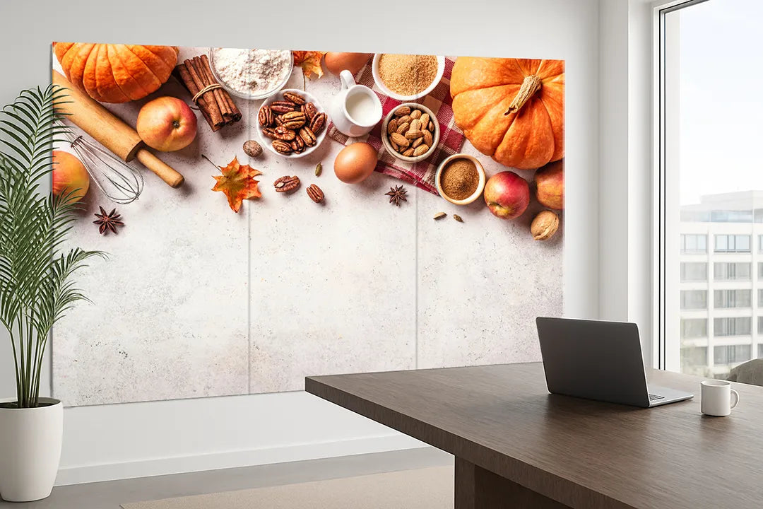 Whiteboard van glas - Magneetbord - Herfst ingredienten