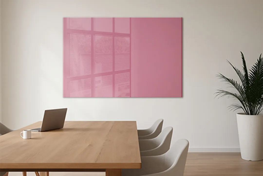 Mydesignglas Glazen Whiteboard - Velvet Rose - Magnetisch Glasbord - Glas Magneetbord