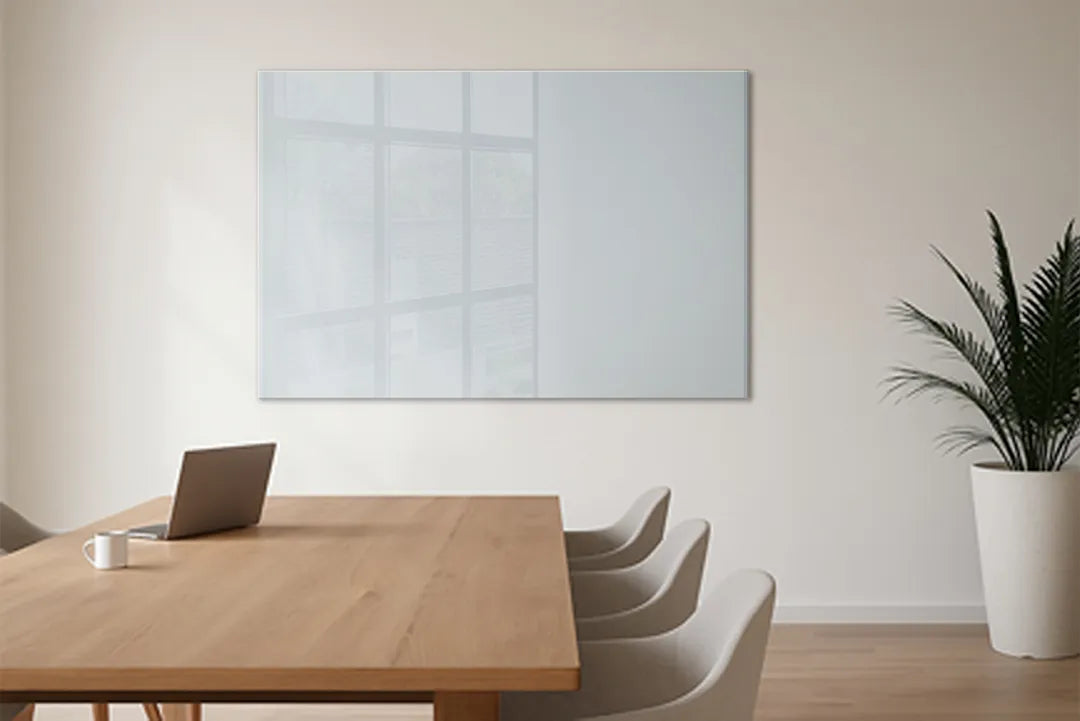 Mydesignglas Glazen Whiteboard - Silver Mist - Magnetisch Glasbord - Glas Magneetbord