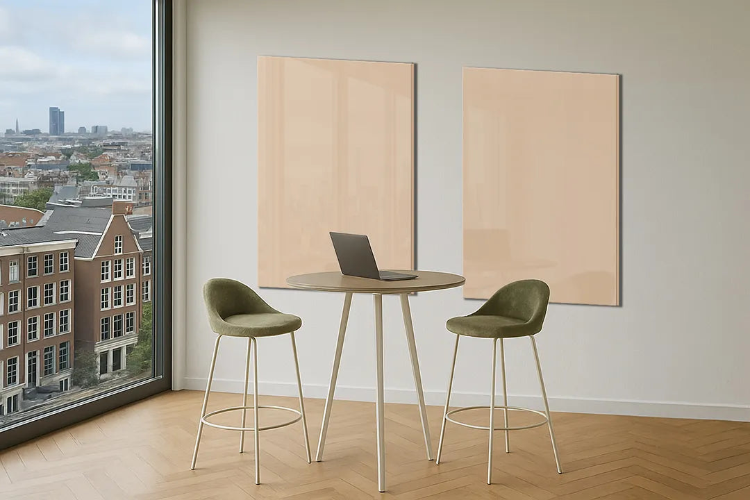 Glazen Whiteboard Karamel Fudge – Magnetisch Glasbord