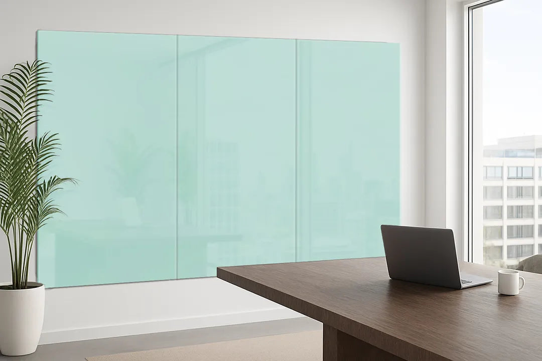 Mydesignglas Glazen Whiteboard - Aqua Glaze - Magnetisch Glasbord - Glas Magneetbord