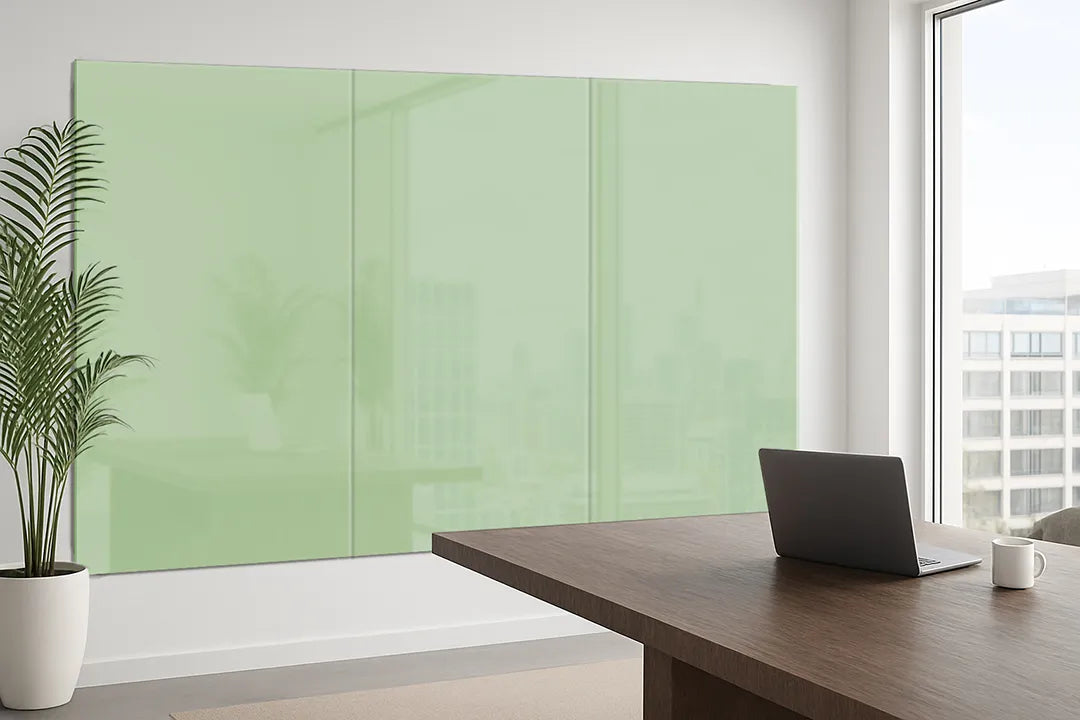 Mydesignglas Glazen Whiteboard - Willow Green - Magnetisch Glasbord - Glas Magneetbord