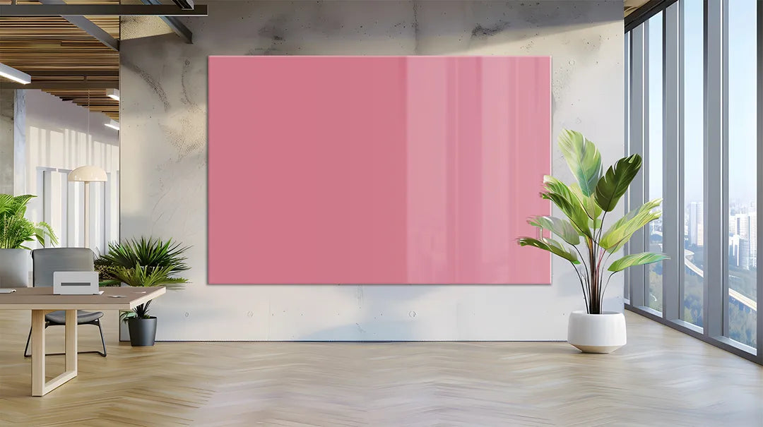 Mydesignglas Glazen Whiteboard - Velvet Rose - Magnetisch Glasbord - Glas Magneetbord