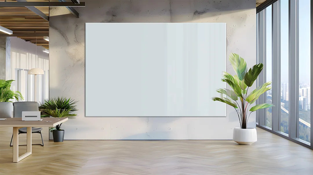 Mydesignglas Glazen Whiteboard - Silver Mist - Magnetisch Glasbord - Glas Magneetbord