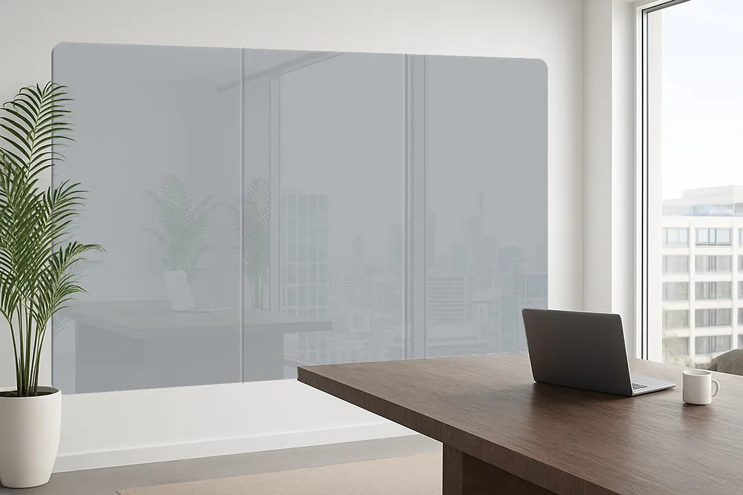 Whiteboard Glas Magneetborden - Glazen schrijfbord - afgeronde hoeken - Graphite Haze