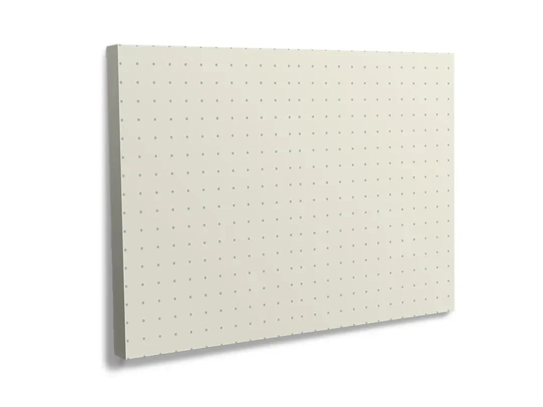 Kurkborden op canvas met beige stippenraster – formaat 120 × 80 cm