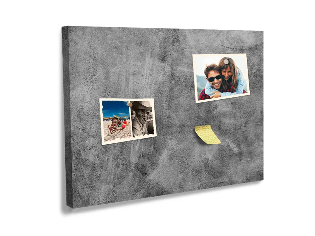 Kurkborden op canvas met donkere verweerde betonstructuur – formaat 60 × 40 cm