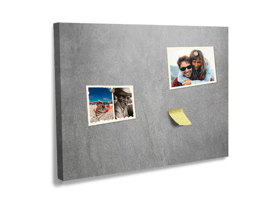 Kurkborden op canvas met lichtgrijze betonstructuur – formaat 60 × 40 cm