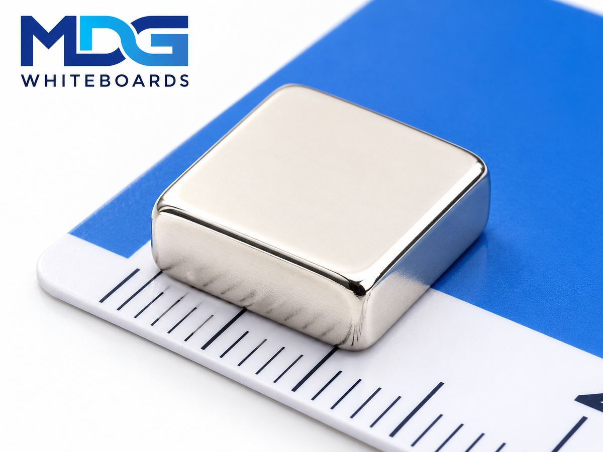 MDG Cube Neodymium Magneten 12,5 × 12,5 × 5 mm | N38– 5 stuks