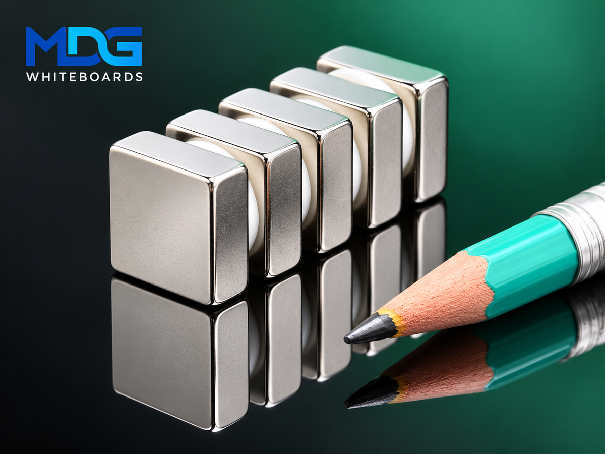 MDG Cube Neodymium Magneten 12,5 × 12,5 × 5 mm | N38– 5 stuks