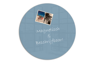 Whiteboard Glas Rond - Ocean mist