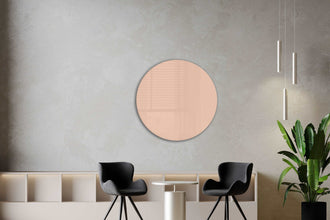 Whiteboard Glas Rond Nougat Creme