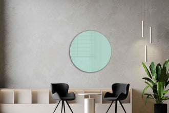 Whiteboard Glas Rond Aqua Glaze