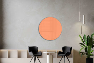 Whiteboard Glas Rond Coral Charm