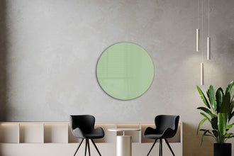 Whiteboard Glas Rond Willow Green