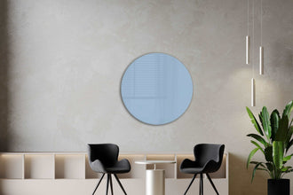 Whiteboard Glas Rond Sky Blue