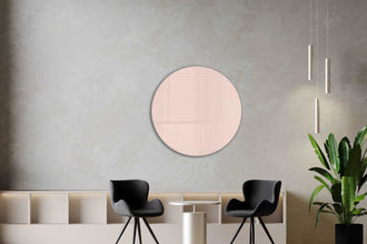 Whiteboard Glas Rond Soft Rose