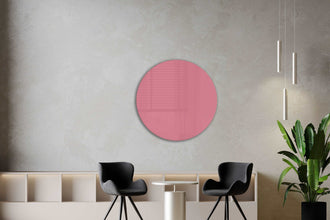 Whiteboard Glas Rond Velvet Rose