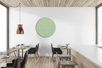 Whiteboard Glas Rond Willow Green