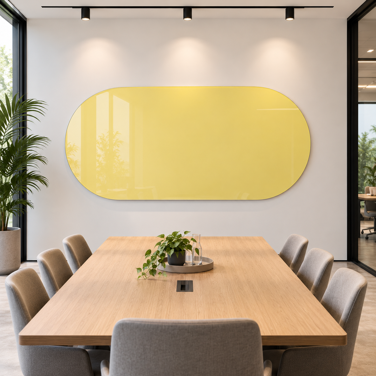 Mydesignglas Organisch Glazen Whiteboard op Maat - Glass Wall met Design & Functionaliteit