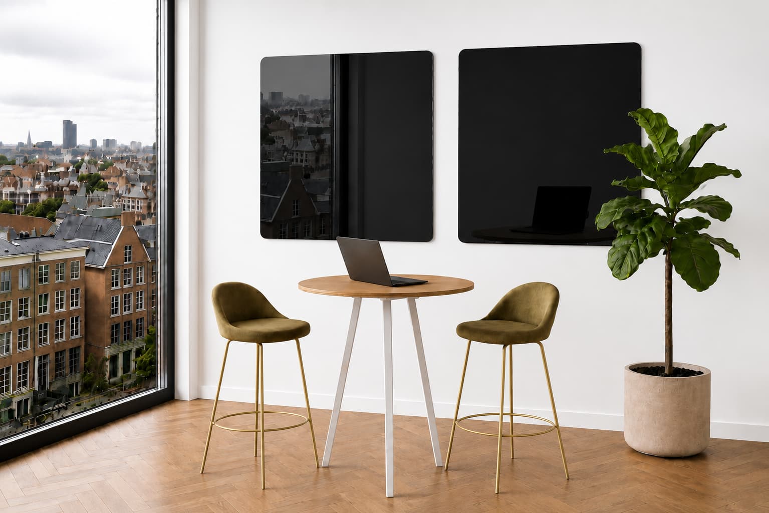 Whiteboard Glas - afgeronde hoeken - Night Sky